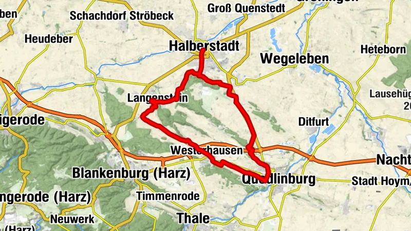 Halberstadt - Quedlinburg (Rundtour)