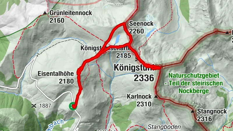 Königstuhl-Rundtour via Eisentalhöhe, retour über Seenock/ Friesenhalssee