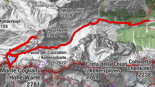 03 Südalpenweg, 24. Etappe: Valentinalm - Wolayerseehütte