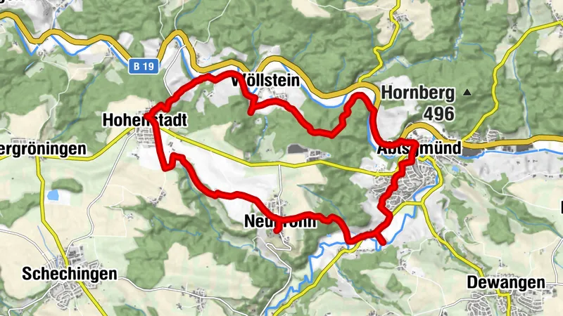 Kirchen und Schlösser bei Abtsgmünd