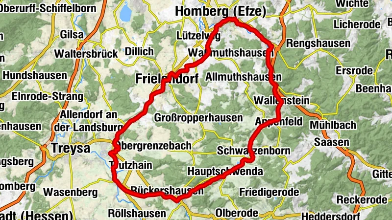 Efze-Vital Rundweg durch Knüll und Schwalm