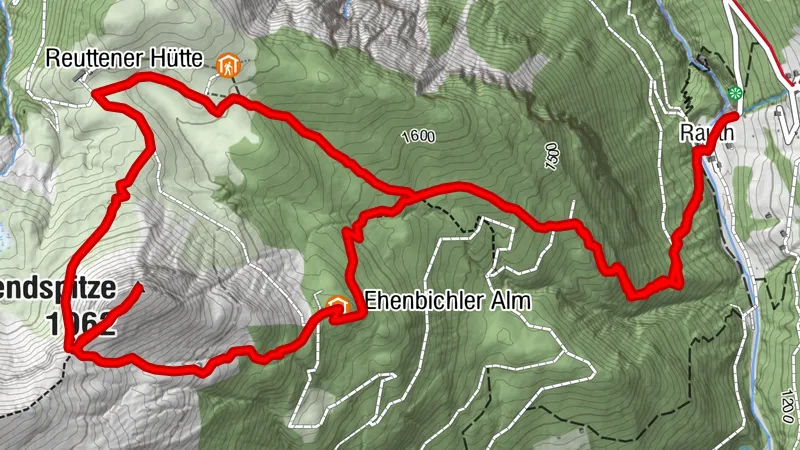 Von Rinnen über die Ehebichler Alm auf die Abendspitze