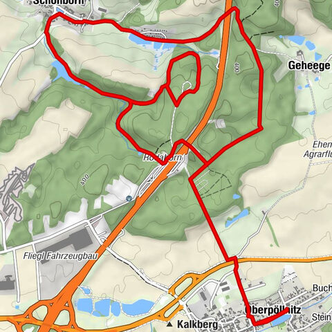 Rundwanderung - Born-Rundwanderung - Oberpöllnitz