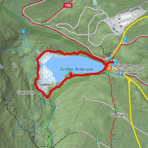 Großer Arbersee, Umrundung