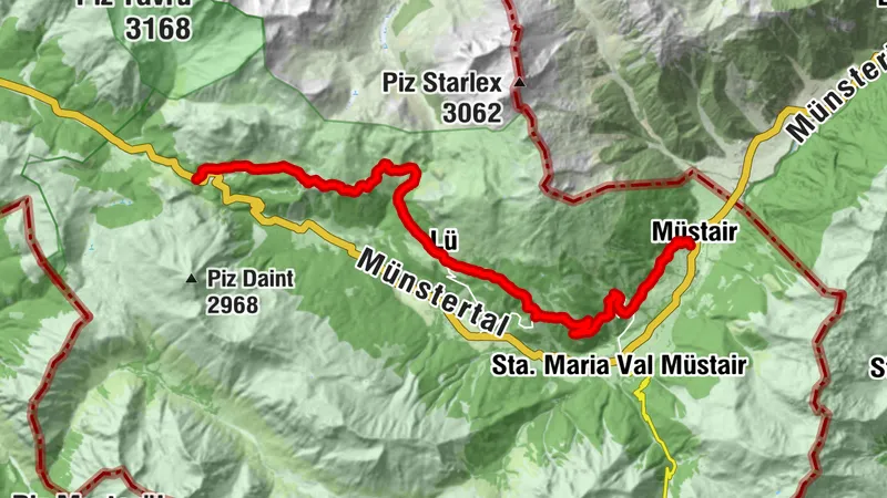 Senda Val Müstair (Süsom Givè - Alp da Munt - Alp Champatsch - Lü - Müstair) [SchweizMobil-Nr. 802]