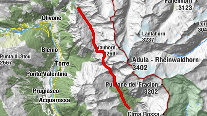 Alpe della Bolla - Adula UTOE - Laghetto Cadabi (Passo Laghetto) - Alpe Quarnei - Dandrio