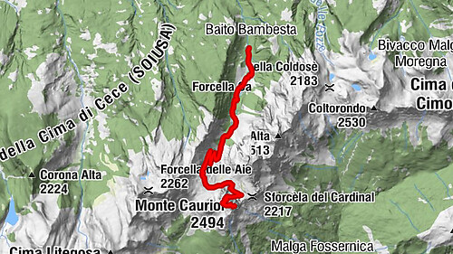 Monte Cauriol: ein Symbol des Ersten Weltkriegs