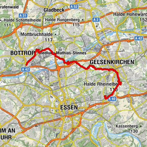 Halden Wanderung : Kray - Gelsenkirchen - Bottrop