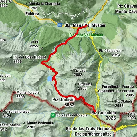 Piz Umbrail und Abstieg zum Lai da Rims