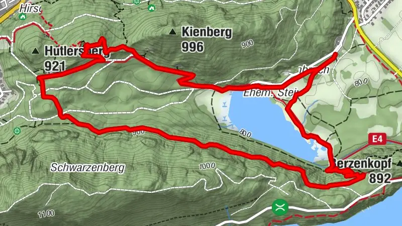 Oberhalb des Schwansees auf dem Alpenrosenweg