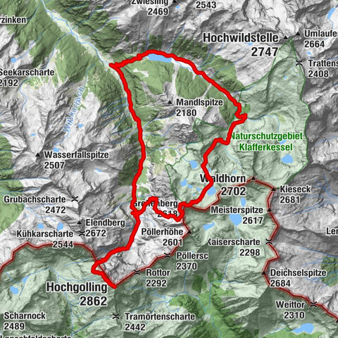 „Top of Niedere Tauern“- 2 tages Tour - Wilde Wasser - Greifenberg 2618m - Hochgolling 2862m