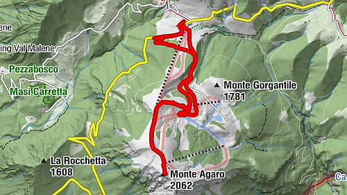 Monte Amaro Schigebiet