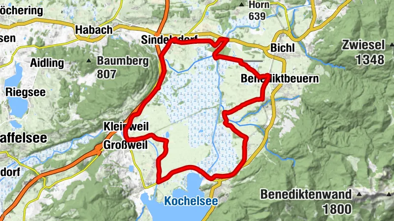 Radtour - Ausflugstour durch "Das Blaue Land"