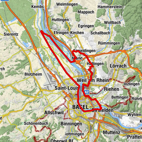 Kleine Runde der Drei Länder, eine Route am Wasser für die ganze Familie (lokale Runde 979 Elsass à Vélo / Schweiz Mobil)