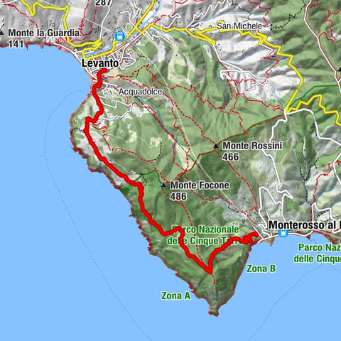 Levanto nach Monterosso