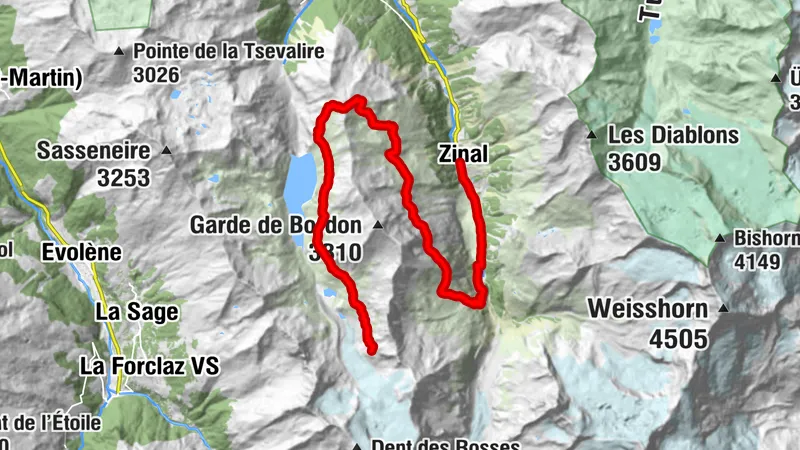 Via Valais Cabane de Moiry - Zinal (Etappe 5)