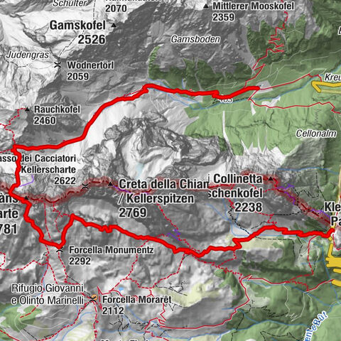 Hohe Warte (2.780 m) - Weg der 26er
