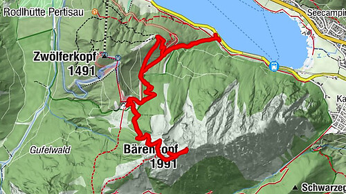 Wandern zum Bärenkopf