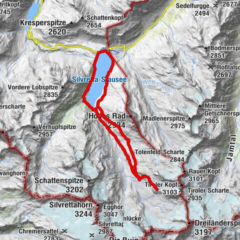 Bielerhöhe - Vermuntkopf - Bielerhöhe
