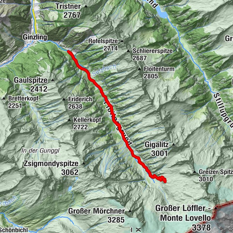 Tristenbachalm to Greizlerhütte and back.