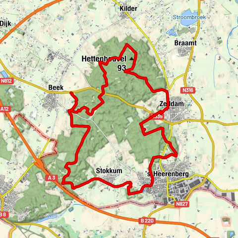 Montferland toppenroute