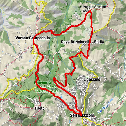 Percorso 4 Stella/Varana/V.Vandelli/Carbonaia