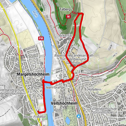 Veitshöchheim - kleine Hügelrunde